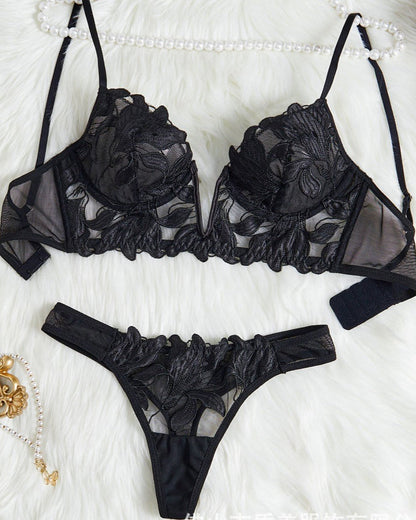 Date Night Weapon Built-In Bra Lingerie Set