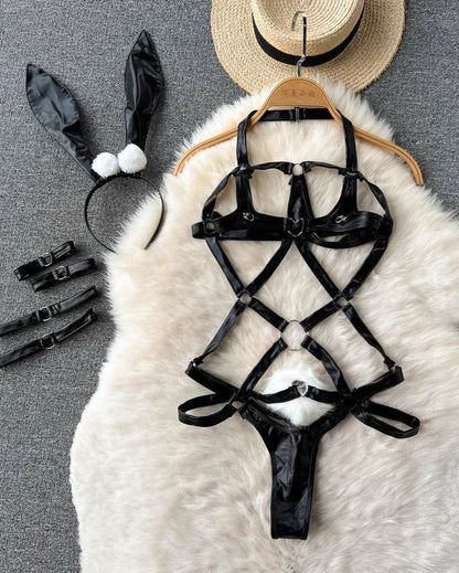 Flirt Game Strong Pu Lingerie