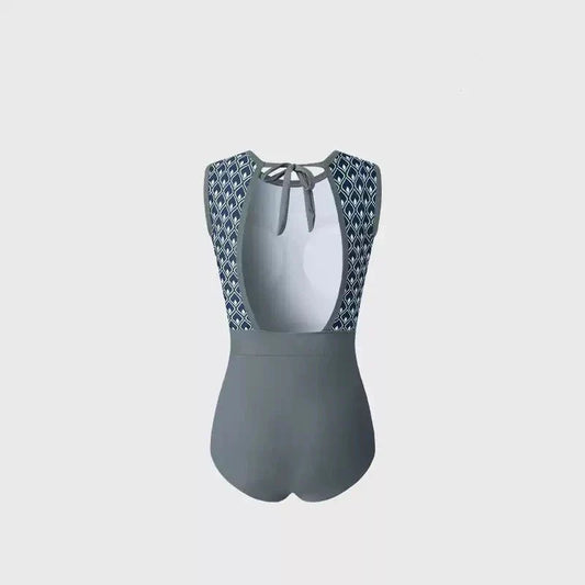 Grey Backless Monokini By