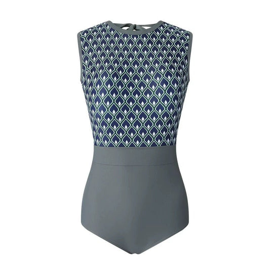 Grey Backless Monokini By