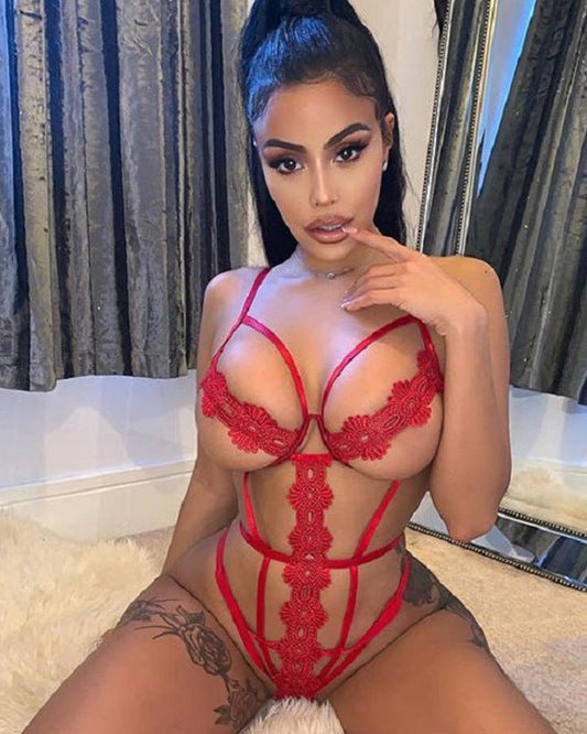 Inferno Desire Strappy One-Piece Lingerie