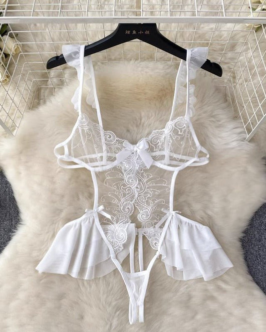 Juniper Scarlet Lace Bodysuit Lingerie