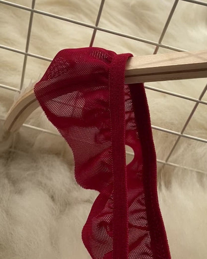 Juniper Scarlet Lace Bodysuit Lingerie