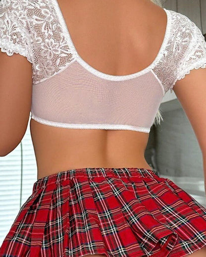 Little Miss Lace & Trouble Schoolgirl Fantasy Lingerie
