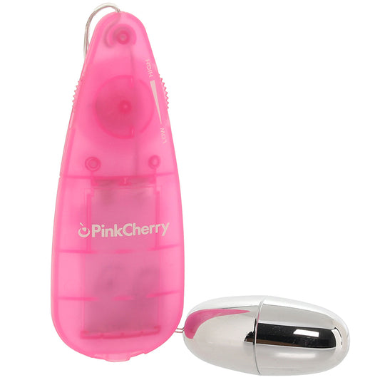 Slim Teardrop Bullet Vibrator in Pink