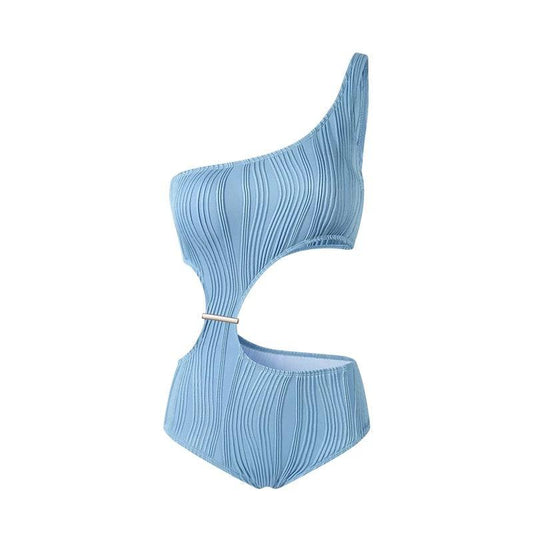 One Shoulder Side Cutout Monokini By