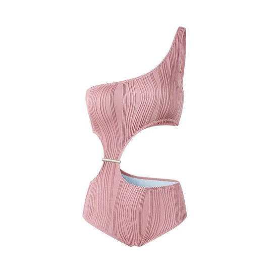 One Shoulder Side Cutout Monokini By