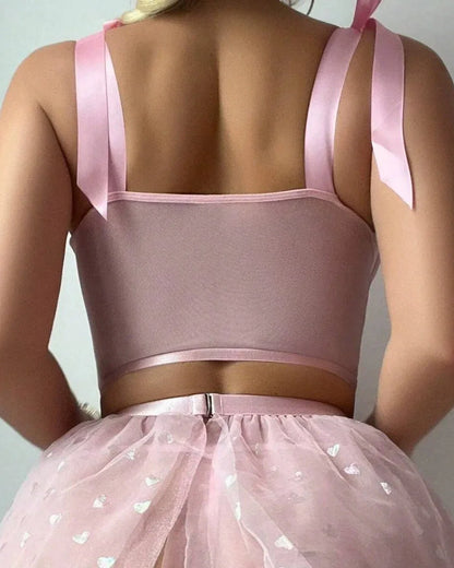 Pink Puff Fantasy Babydoll Lingerie