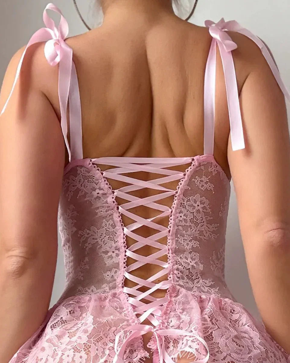 Pretty in Pink Babydoll Lingerie