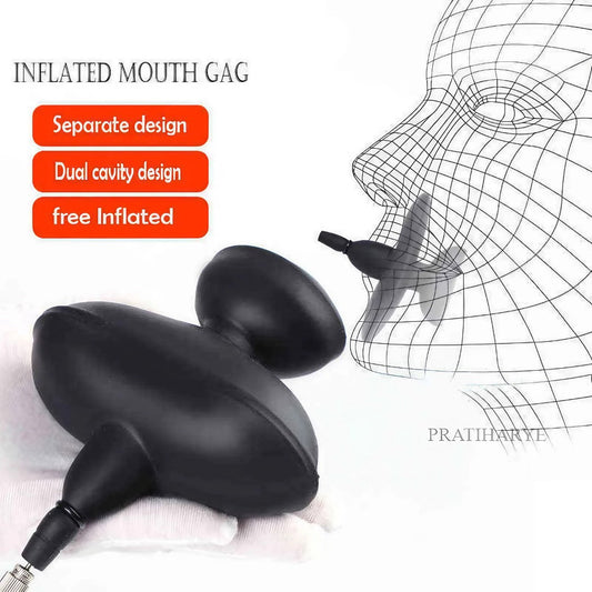 Silicone Inflatable Mouth Plug/Gag