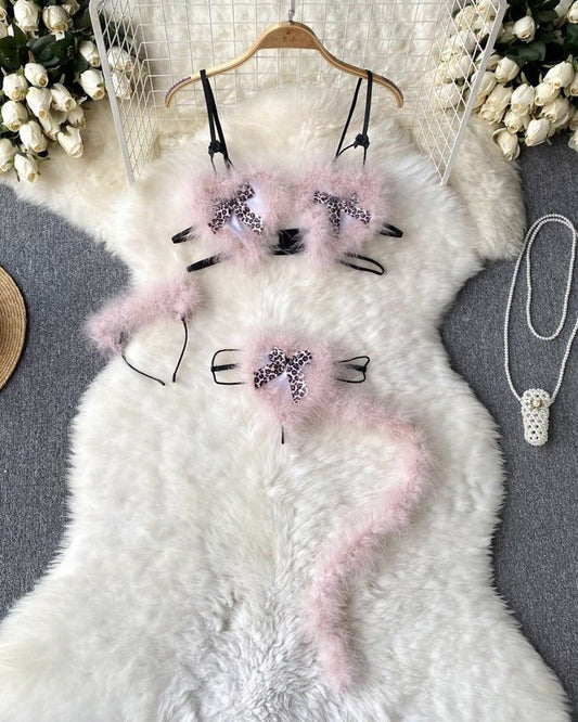 Meow & Mischief Three Piece Teddy Lingerie