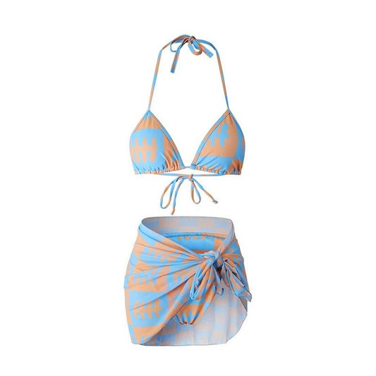Two Piece Backless Bikini Style Swimwear By