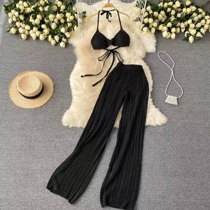 Two Piece Crochet Beachwear Resort Set