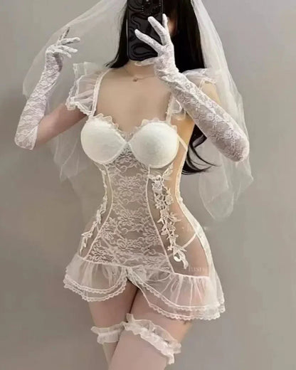 Vow Me Now Lace Corset Lingerie Set