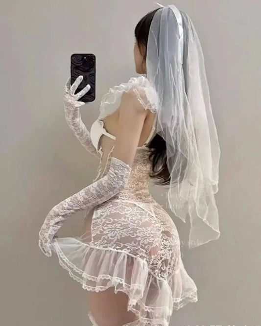 Vow Me Now Lace Corset Lingerie Set