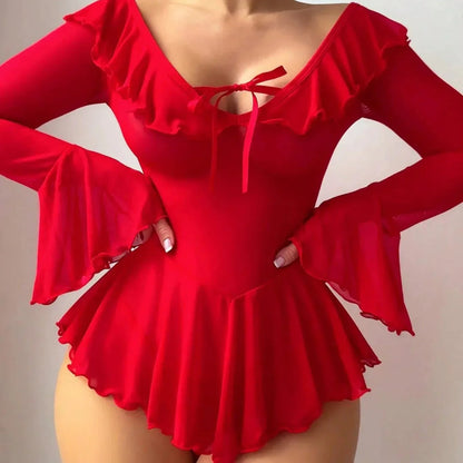 Witching Hour Babe Mesh Lingerie Set