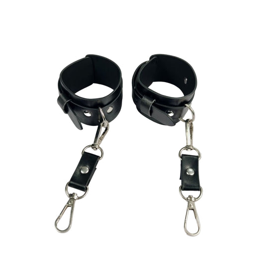 Reckless Nights Leather Handcuff Roleplay
